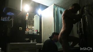 Roommate Fucking a Young Twink in the Bathroom