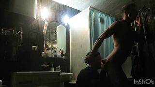 Roommate Fucking a Young Twink in the Bathroom