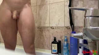 Jock Moves Out In The Shower, Cums Without Hands - 2 image