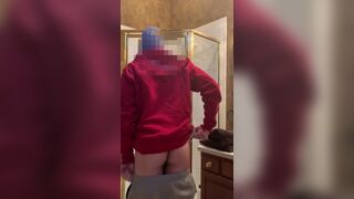 White Twink Caught on HIDDEN Shower Camera - 1 image