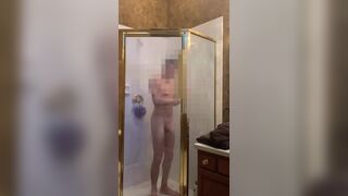 White Twink Caught on HIDDEN Shower Camera - 8 image