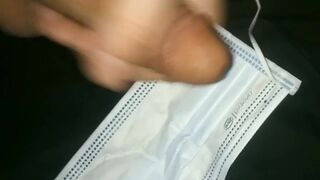 Starting my Day by Cumming on my Face Mask before i go out