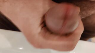 RUSSIAN GUY CARESSES HIS COCK AND CUMS - 5 image