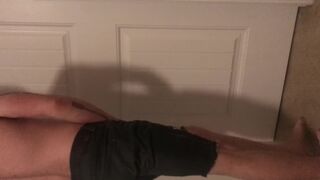 Desperately wet myself, I accidentally locked myself out of the bathroom.