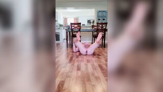 Showing beautiful feet and Dad bod