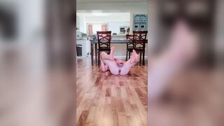 Showing beautiful feet and Dad bod