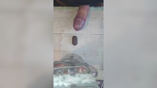 Thats it! Homemade chocolate with cock juice coating.