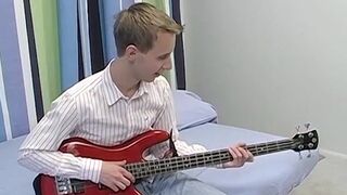 Shy and skinny amateur Jacob Rex masturbates and cums solo - 3 image