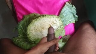 Cabbage With My Horny Big Black Cock And Balls For Dirty Desire Part-1 - 10 image