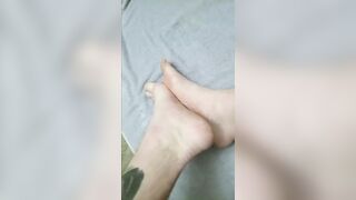Busting a nut on my soft sexy feet - 1 image