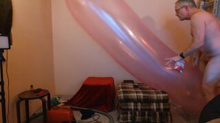 Balloonbanger 83) Ride Hump Pop Giant Blimp Balloon!