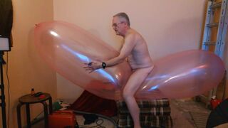 Balloonbanger 83) Ride Hump Pop Giant Blimp Balloon! - 6 image