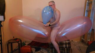 Balloonbanger 83) Ride Hump Pop Giant Blimp Balloon! - 7 image