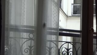 Beautiful Risky Morning Sex in front of Neighbours - Big Cock Plan - 3 image