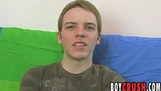 Little twink Matt Phoenix masturbates solo after interview - 2 image