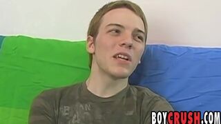 Little twink Matt Phoenix masturbates solo after interview - 3 image