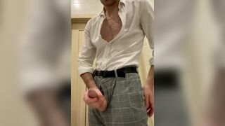 I JERK OFF IN THE OFFICE EAT MY RUSSIAN BIG DICK CUMSHOT - 3 image