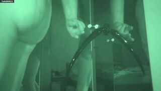 Fucking 3 dildos mounted on a mirror. 13 - 33cm length, sliding deep in my big bubblebutt