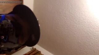 Hairy Black Stud Beating His Meat. BBC Lovers Mouths Open Wide - 8 image