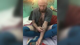 Slammen smoking stroking poppin