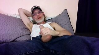 JerkinDad14 - Daddys Jeans Bate Session with Butthole Exposure and Cumshot - 1 image