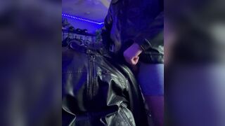 Leather dude fucks his leather jacket and cums - 7 image