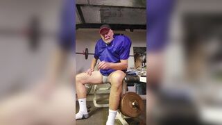 Football  practice uniform and coach relaxing after team leaves - 7 image