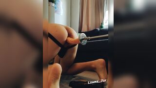 BBC anal training with my Hismith fucking machine! - 9 image