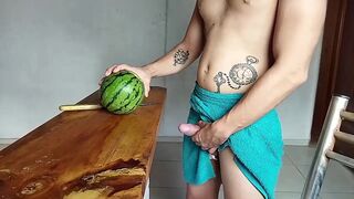Fucking with a watermelon #1 - 4 image