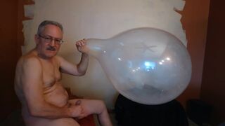 Balloonbanger 80) Slow Blow, Jerk and Pop Used Tuf-Tex 24 inch Balloon