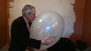 Balloonbanger 80) Slow Blow, Jerk and Pop Used Tuf-Tex 24 inch Balloon