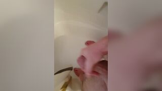 Jerked off in Shower till I Cum, while my GF was on Phone Talking to her Bestfriend - 10 image