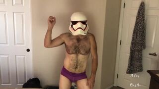 Stormtrooper does Female Panty Striptease