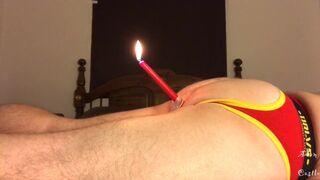 Lighted Candle in Studs PHAT Ass - 3 image