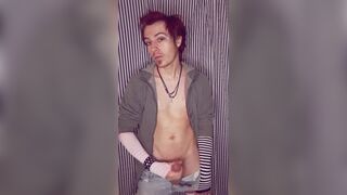 Hot Alt-Boy Strokes and Cums - 5 image