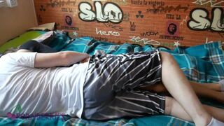 Young boys dry hump in underwear - 3 image