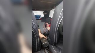 Russian Guy in a Mask gives in her Mouth in the Car outside the City, Gay Amateur Slave and Master - 2 image