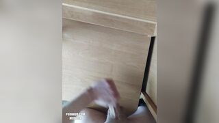 Very Hot Cumshot on the Table - 2 image