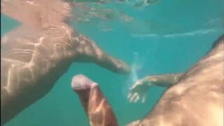 hot guys having horny fun in the ocean - 3 image
