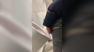 public jerk off in restroom - 3 image