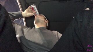 Dude Doms Sissy with Burps in Car POV - 5 image