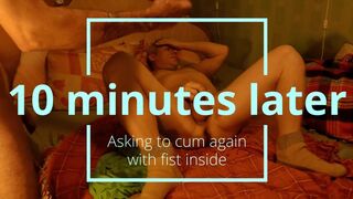 Fisting Passive Bitch SpermaFF with Cum from Fist in his Faggot Ass - 5 image