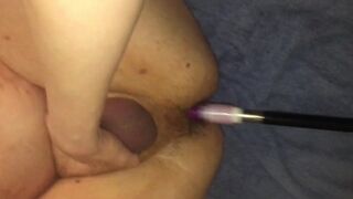 Faggot with Diminutive Jock receives A-Hole Dominated by Pumping Machine