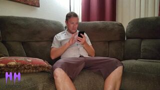 Step Bro Finds Nerdy Sisters Phone And  Cums To Her Nudes-PV - 1 image