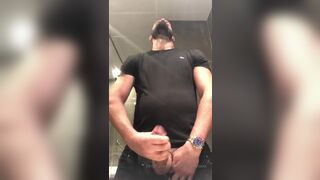 Bearded Daddy Coaxes Ejaculation out of his Thick Uncut Rod - 3 image