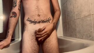 Dilettante Movie of Andy, Smokin and having second Morning Tugjob in advance of Shower - 2 image
