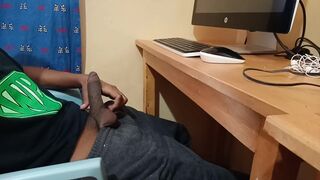 Spy Camera Films Str8 Brother Jerking Off To Porn - 4 image