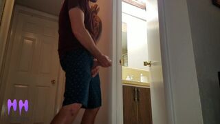 Sneaky Step Son Spies On Mommys Exposed Wet Crack