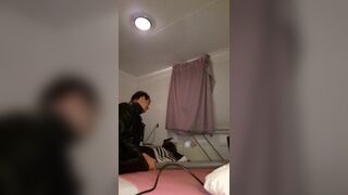 Fuck my vacuum cleaner with leather jacket - 4 image