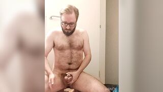 Locked guy plugs and abuses his balls - 2 image